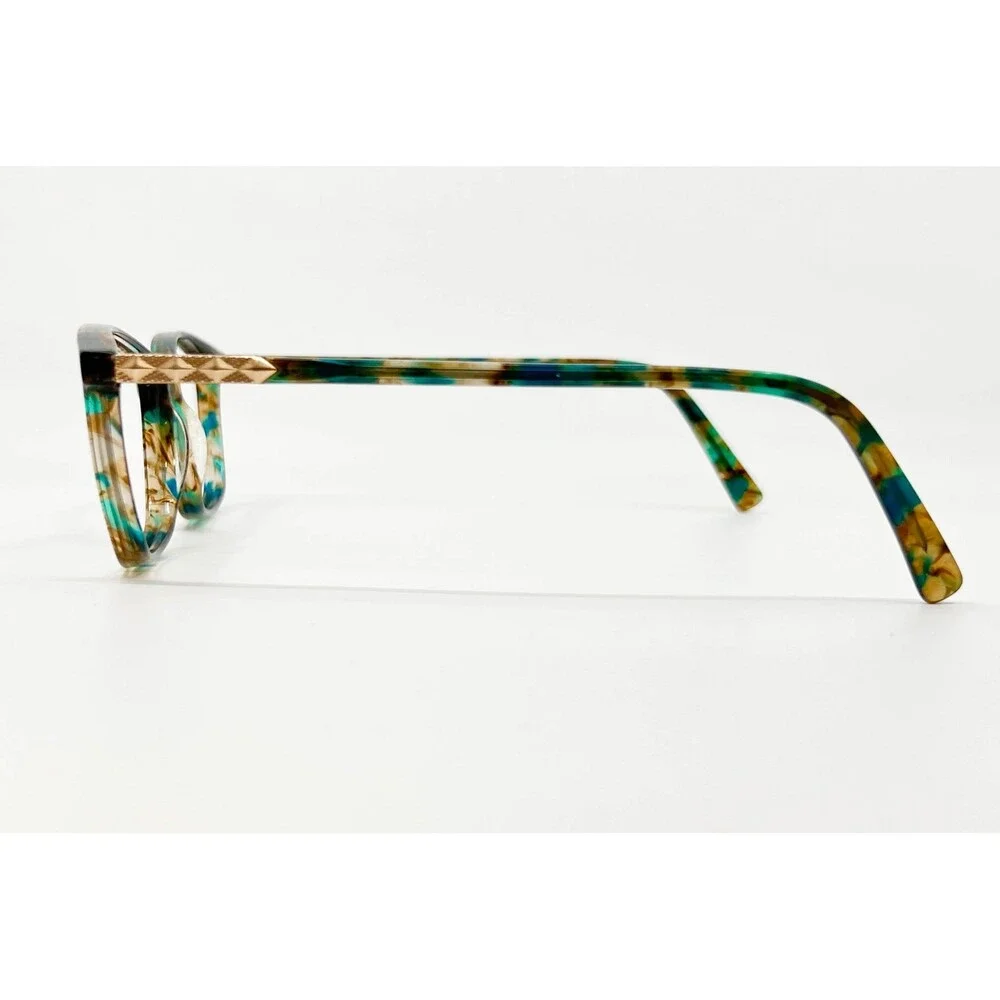 Ellen Tracy Eyeglasses Womens Teal Tortoise Monterey Full Rim 52-15-135